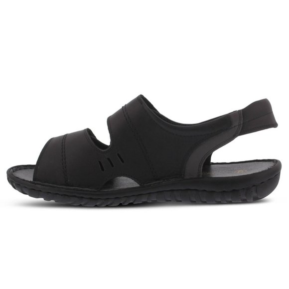 Spring Step Shoes Diro Men's Leather Slingback Sandals BLACK - Picture 2 of 7